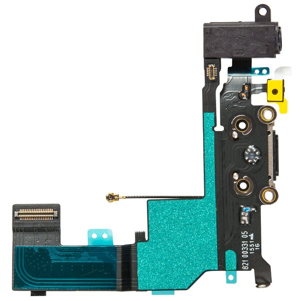 CONNETTORE DOCK DI RICARICA MICROFONO PER IPHONE 8 SE 2020 NERO - Foto 10