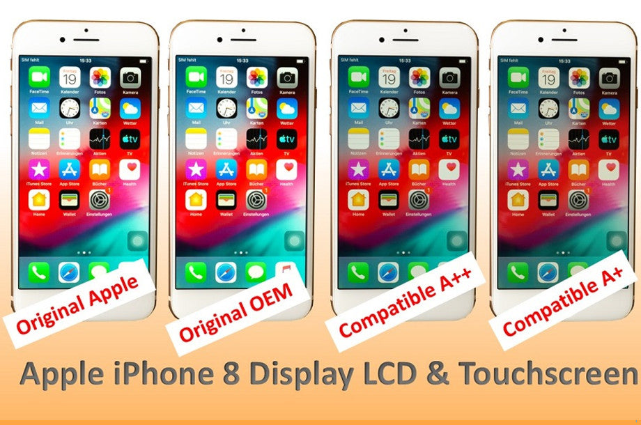 iPhone 8 / 8 Plus Displays – Der Qualitätscheck – Billig vs. Teuer ...