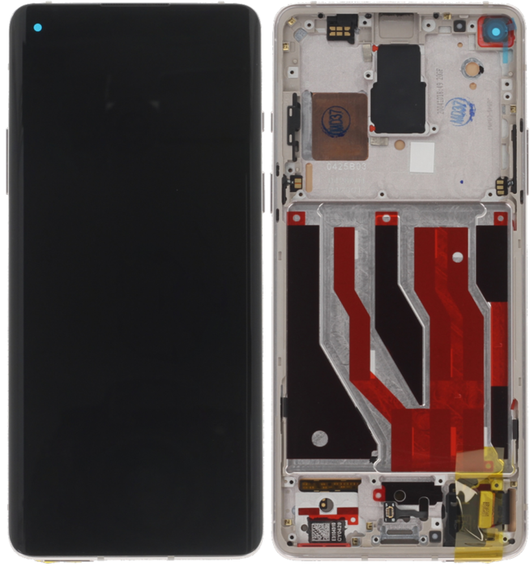 Original OnePlus 8 Display Touch + Rahmen Silber IN2013