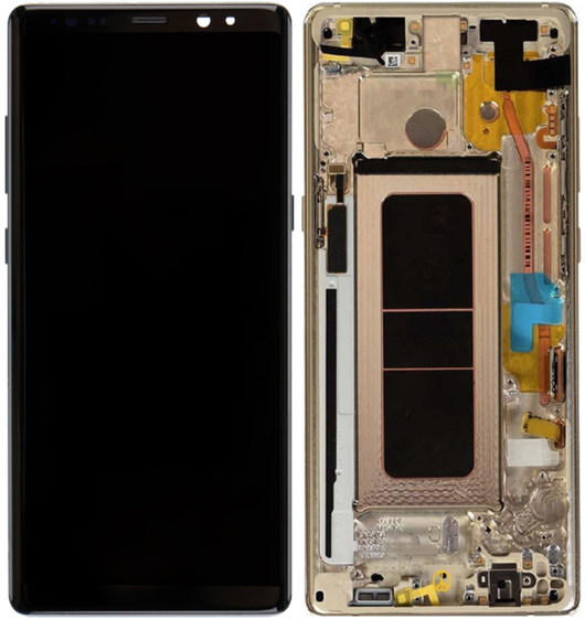 Original Samsung Galaxy Note 8 Display Touch + Rahmen Gold SM-N950F