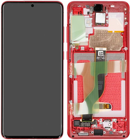Original Samsung Galaxy S20+ 5G Display Touch + Rahmen Rot SM-G986B