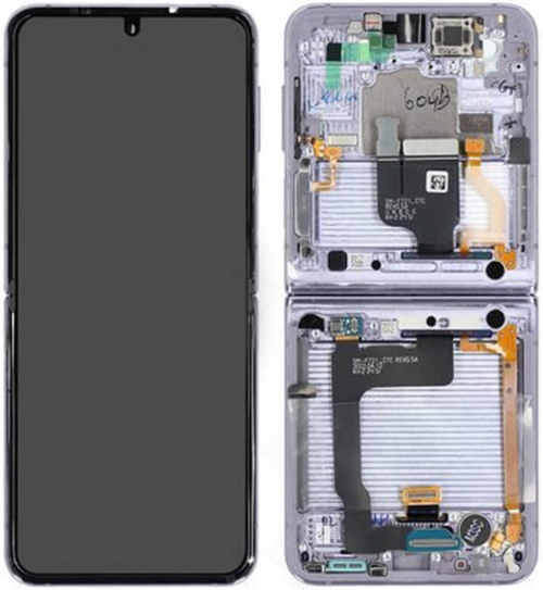 Original Samsung Galaxy Z Flip4 OLED Display Touch + Rahmen Purple SM-F721B
