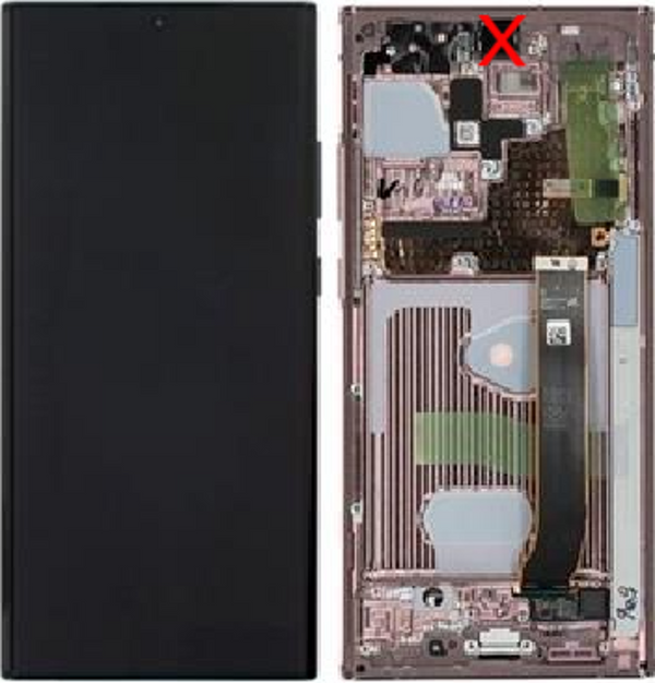 Samsung Galaxy Note 20 Ultra 5G (SM-N986B) - Display Assy (excl. Cam) Bronze Original/Neu (Service)