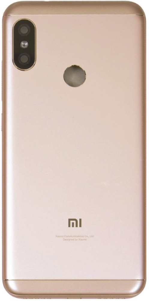 Xiaomi Mi A2 Lite (M1805D1SG) - Akkudeckel / Batterie Cover Gold Original/Neu (Service)