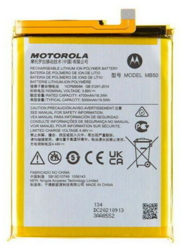Motorola Moto G200 5G (XT2175) - Akku Li-Ion MB50  Original/Neu (Service)