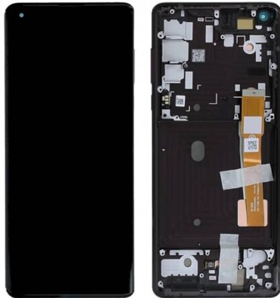 Motorola Edge 2020 OLED Display Touch + Rahmen XT2063 Rot Midnight Mag
