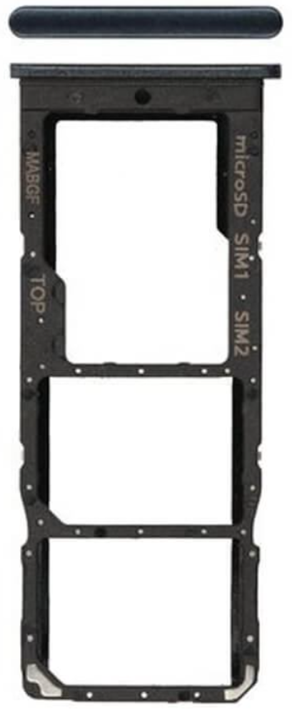 Samsung Galaxy M12 (SM-M127F/DS) - Simkarten-Halter Schwarz Original/Neu (Service)