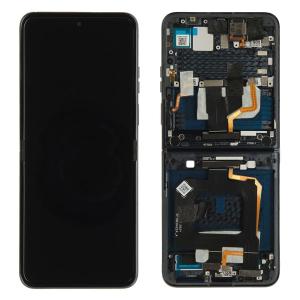Motorola RAZR 50 Ultra (XT2451-3) - Display OLED Touchscreen + Rahmen Blau Original/Neu (Service)