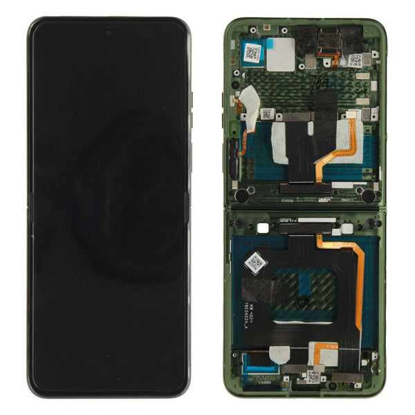 Motorola RAZR 50 Ultra (XT2451-3) - Display OLED Touchscreen + Rahmen Grün Original/Neu (Service)