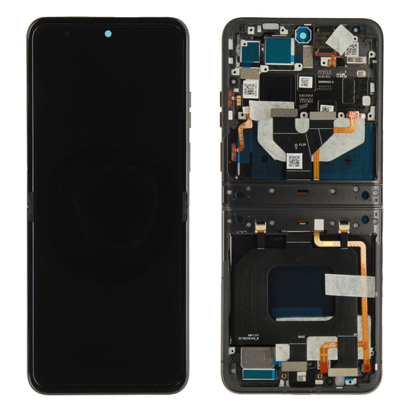 Motorola RAZR 50 (XT2453) - Display OLED Touchscreen + Rahmen Steel Wool Grau Original/Neu (Service)