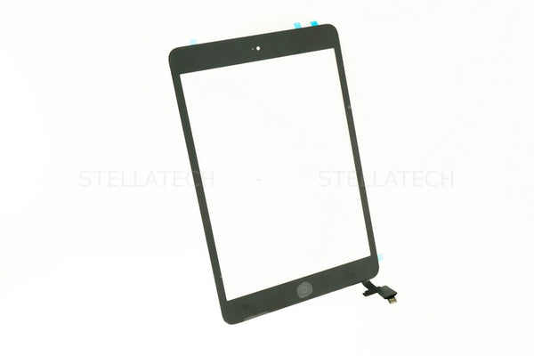 Apple iPad Mini Touchscreen / Displayglas + Komplett Home Taste Modul + IC Chip Schwarz