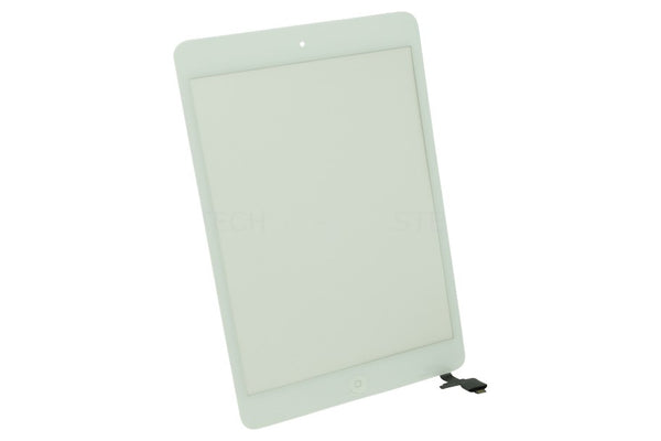 Apple iPad Mini Touchscreen / Displayglas + Komplett Home Taste Modul + IC Chip Weiss