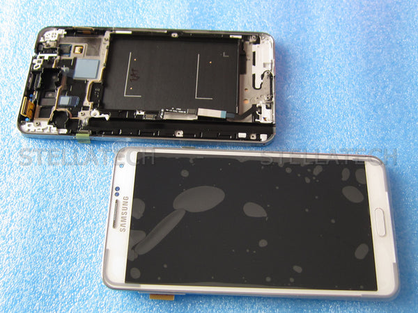 Samsung Note 3 Ersatz-Display + Rahmen Weiss