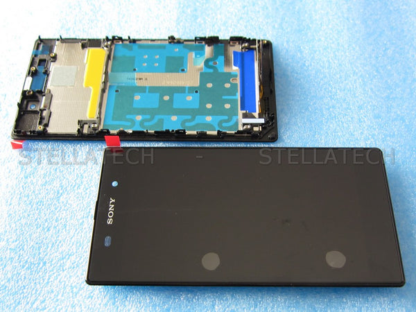 Sony Xperia Z1 Ersatz-Display + Rahmen Schwarz