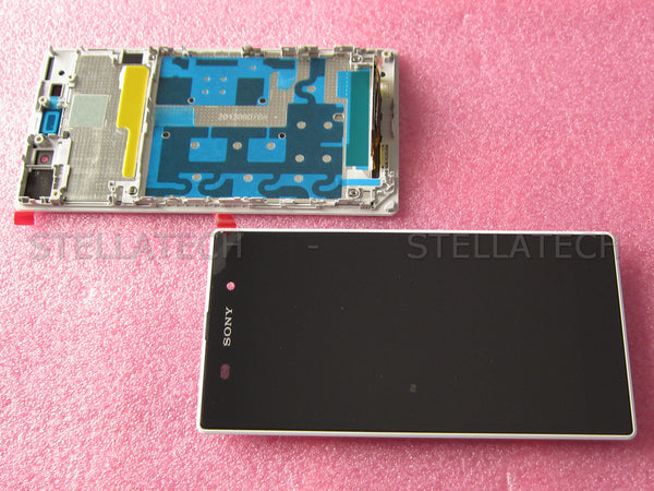 Sony Xperia Z1 Ersatz-Display + Rahmen Weiss