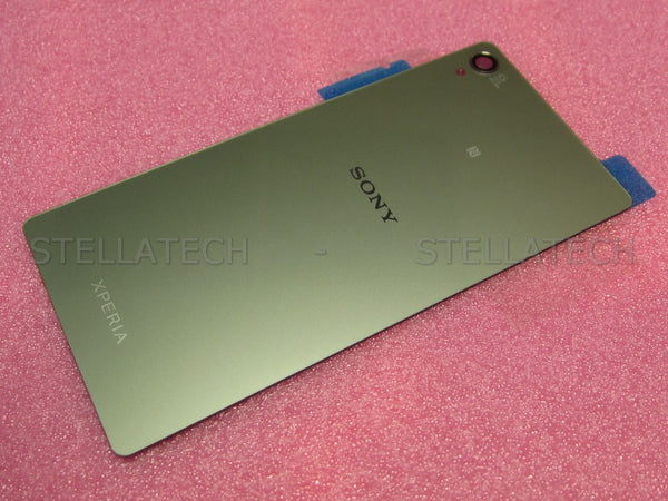 Sony Xperia Z3 Akkudeckel Batterie Cover Silber Grün D6653