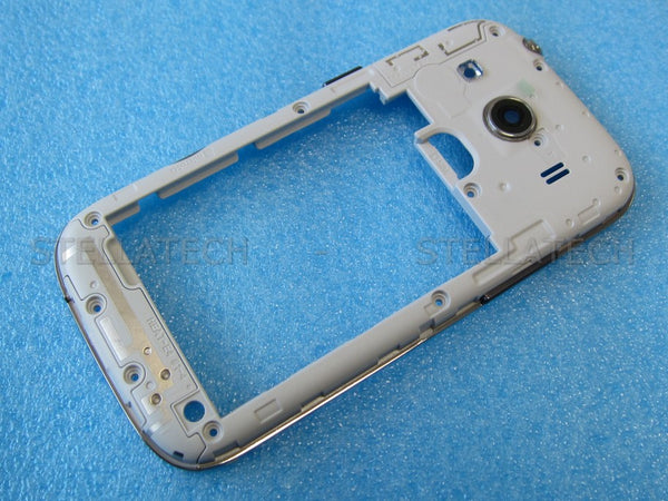 Samsung Ace 4 Mittel Cover / Gehäuse + Kamera Glas Grau