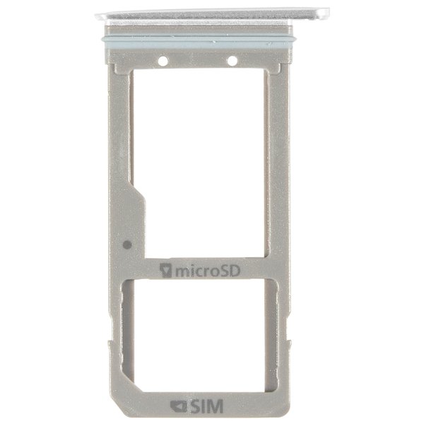 Samsung S7 Edge Simkarten / Speicherkarten-Halter f. Weiss/Silber