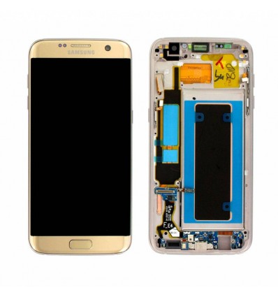 Samsung SM-G935F Galaxy S7 Edge - Display LCD Touchscreen + Rahmen Gold