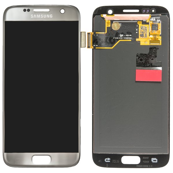 Samsung SM-G930F Galaxy S7 - Display LCD + Touchscreen Silber