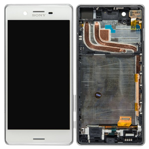 Original Sony Xperia X Performance Dual Display Touch + Rahmen Weiß F8132