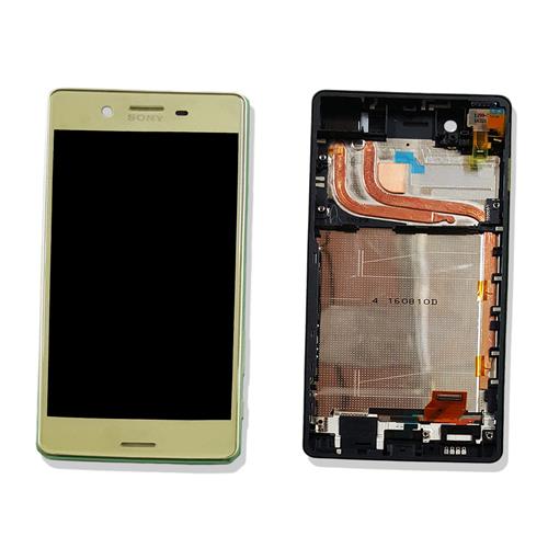 Original Sony Xperia X Performance Dual Display Touch + Rahmen Limette F8132