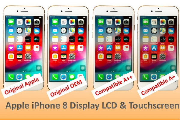 Apple iPhone 8 Display + Touchscreen LCD Weiß OEM