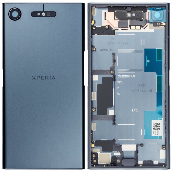 Original Sony Xperia XZ1 Dual Akkudeckel Batterie Cover Blau G8342