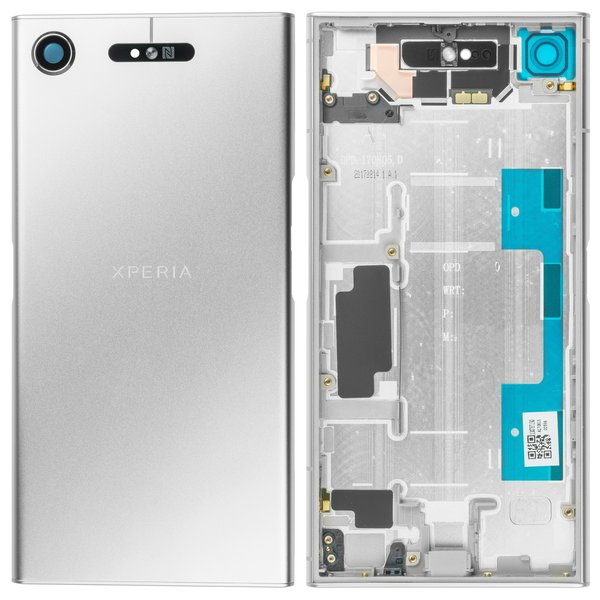 Sony Xperia XZ1 Dual Back Cover / Rückschale Unibody Silber