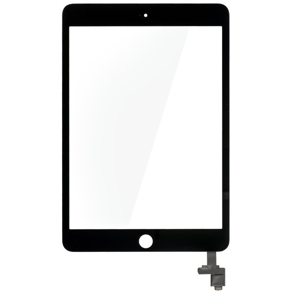 Apple iPad Mini 3 Touchscreen / Displayglas + IC Chip OEM ohne/without Homebutton Schwarz
