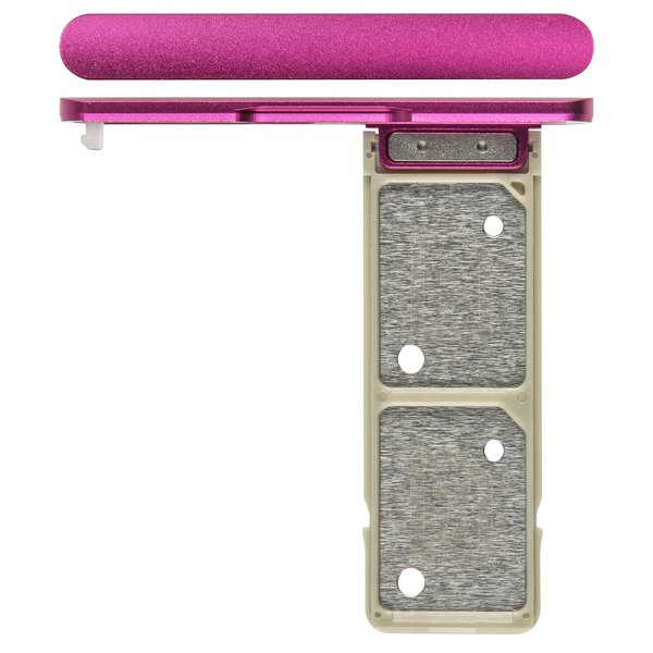 Sony Xperia XA1 Plus Dual Simkarten-Halter / Sim + SD Cover Pink