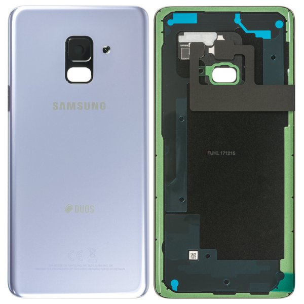 Samsung A8 Backcover / Rückseite Grau/Violett