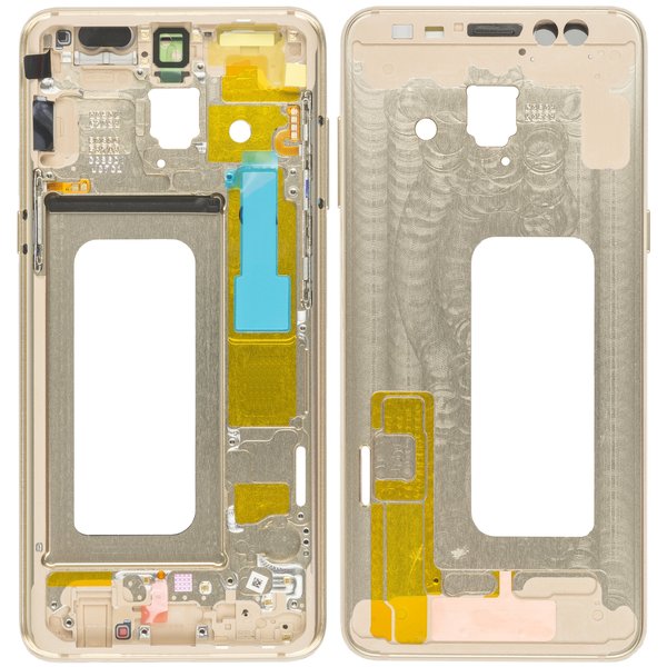 Samsung A8 LCD Halterung / Display Rahmen Gold