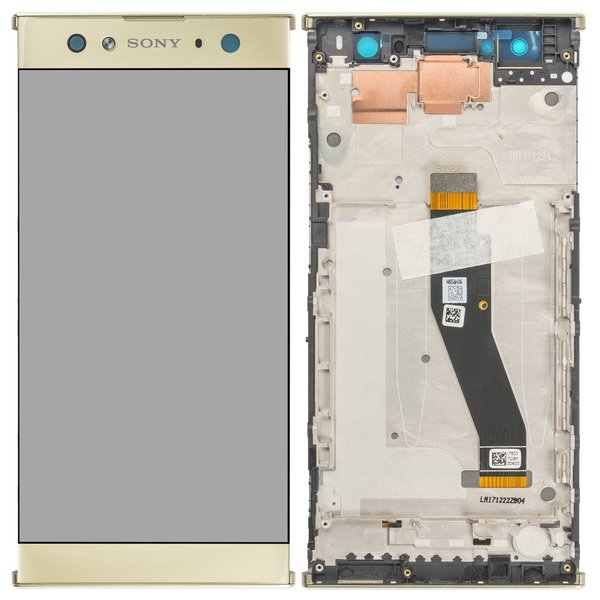 Original Sony Xperia XA2 Ultra Dual Display Touch + Rahmen Gold H4213