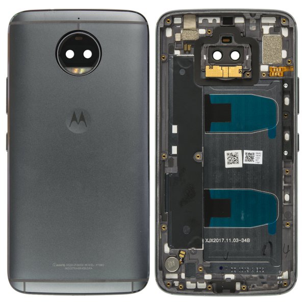 Motorola Moto G5s Plus Akkudeckel Batterie Cover Grau XT1803