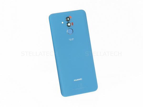 Huawei Mate 20 lite (SNE-LX1) - Akkudeckel / Batterie Cover + Fingerabdruck Sensor Blau