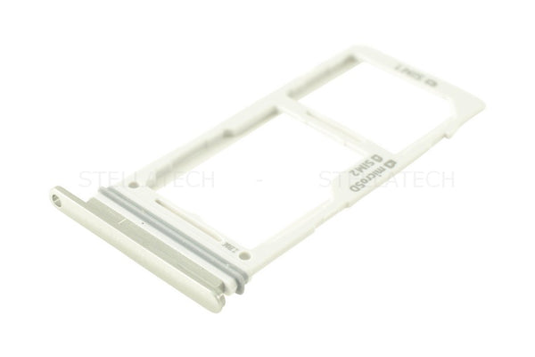 Samsung S10e Simkarten / Speicherkarten-Halter Dual-Sim Silber