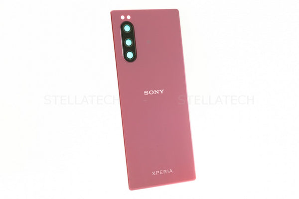 Sony Xperia 5 Backcover / Rückseite + Kamera Glas Rot