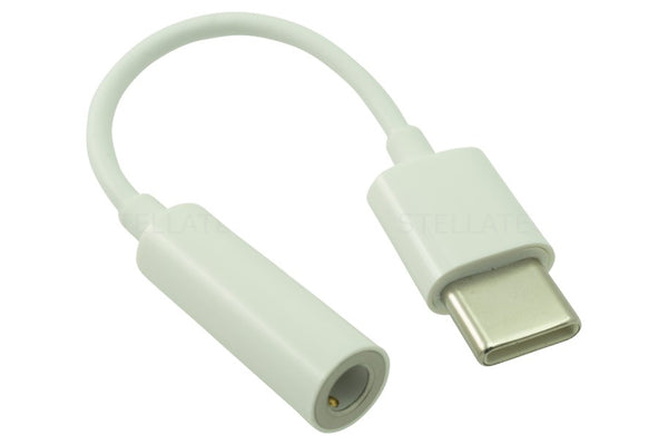 Huawei P30 Pro Adapter USB Typ-C zu Kopfhörer 3.5mm CM20 (Bulk) Weiss