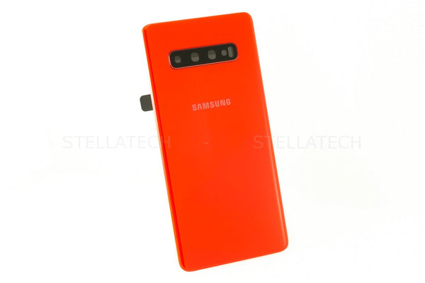 Samsung S10 Plus Backcover / Rückseite + Kamera Glas Rot