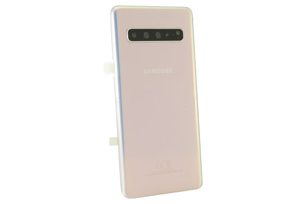 Samsung SM-G977B Galaxy S10 5G - Akkudeckel / Batterie Cover + Kamera Glas Crown Silber