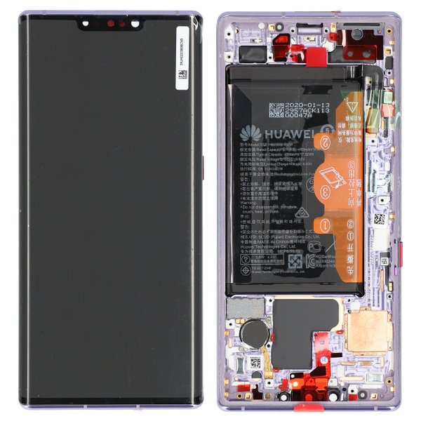 Huawei Mate 30 Pro Ersatz-Display + Rahmen/mit Akku Space Silber