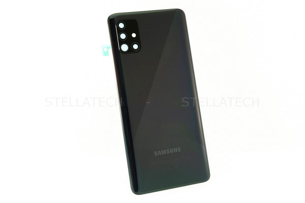 Samsung SM-A515F/DS Galaxy A51 - Akkudeckel / Batterie Cover Prism Crush Schwarz