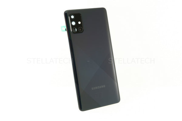 Samsung A71 Backcover / Rückseite + Kamera Glas Prism Crush Schwarz