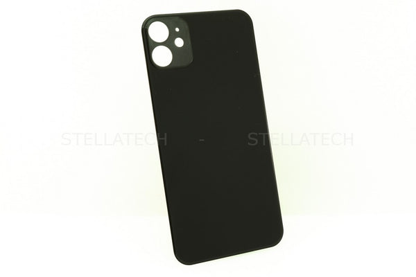 Apple iPhone 11 Akkudeckel / Rückseite aus Glas ohne Logo Big Hole Schwarz