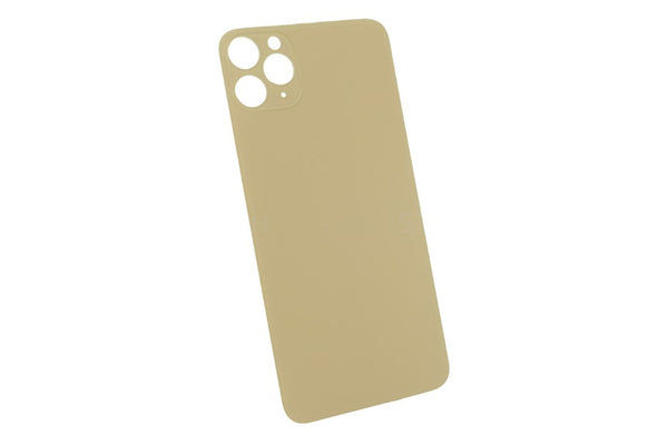 Apple iPhone 11 Pro Max Akkudeckel / Rückseite aus Glas ohne Logo Big Hole Gold