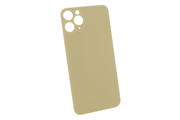 Apple iPhone 11 Pro Akkudeckel / Rückseite aus Glas ohne Logo Big Hole Gold