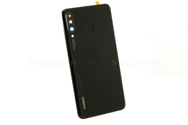 Huawei P30 Lite New Edition Backcover / Rückseite + Kamera Glas + Finger Sensor Schwarz