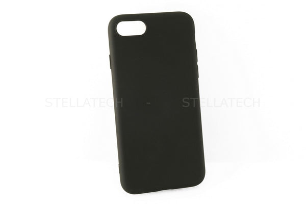 Apple iPhone SE 2 (2020) Silikon Case Schutzhülle TPU 1.0mm True Color Schwarz Matt