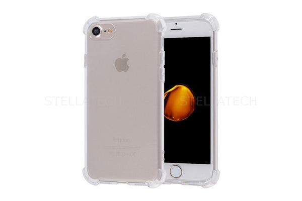 Apple iPhone SE 2 (2020) Silikon Case Schutzhülle TPU 1.5mm + Kantenschutz Transparent